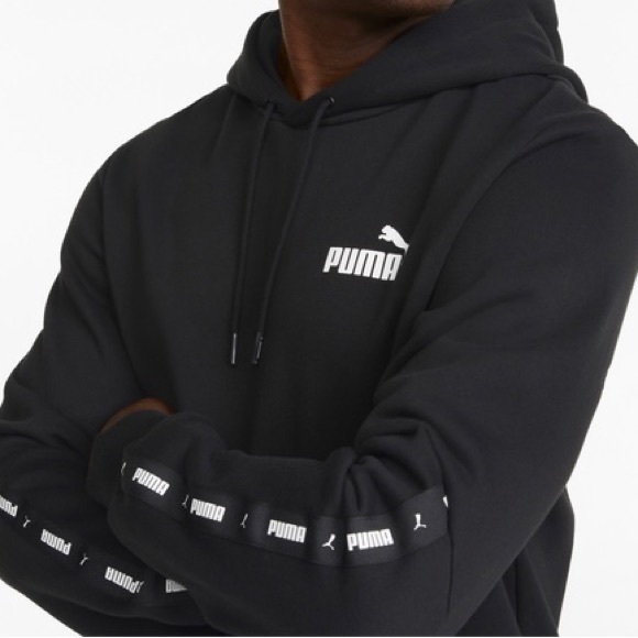 PUMA Essential Tape Hoodie Mens XXL 2X Black - Picture 5 of 7